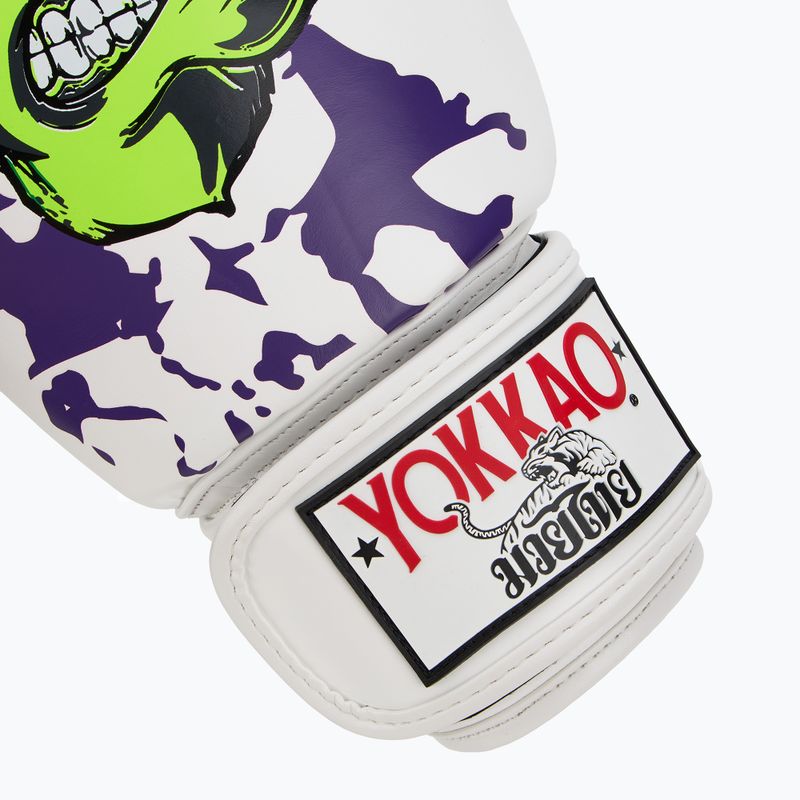 Мъжки боксови ръкавици YOKKAO Angry Bull бели 6