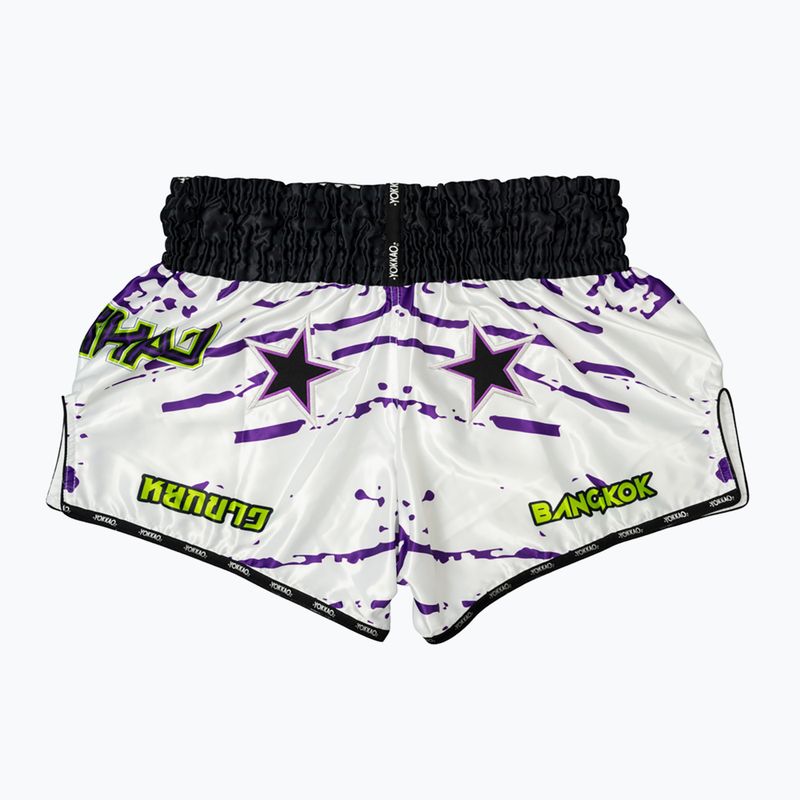 Мъжки шорти за тренировка YOKKAO Angry Bull Muay Thai white 2