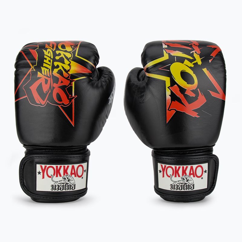 Мъжки боксови ръкавици YOKKAO Fighter KO black 2
