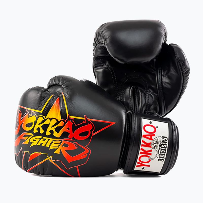 Мъжки боксови ръкавици YOKKAO Fighter KO black 9