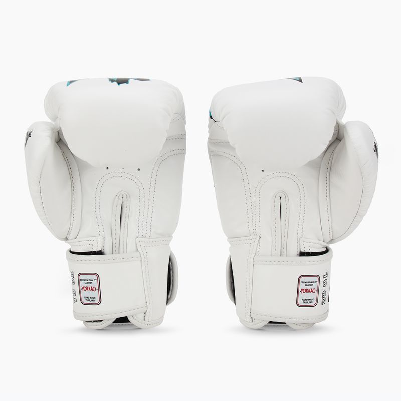 Мъжки боксови ръкавици YOKKAO Fighter KO white 3