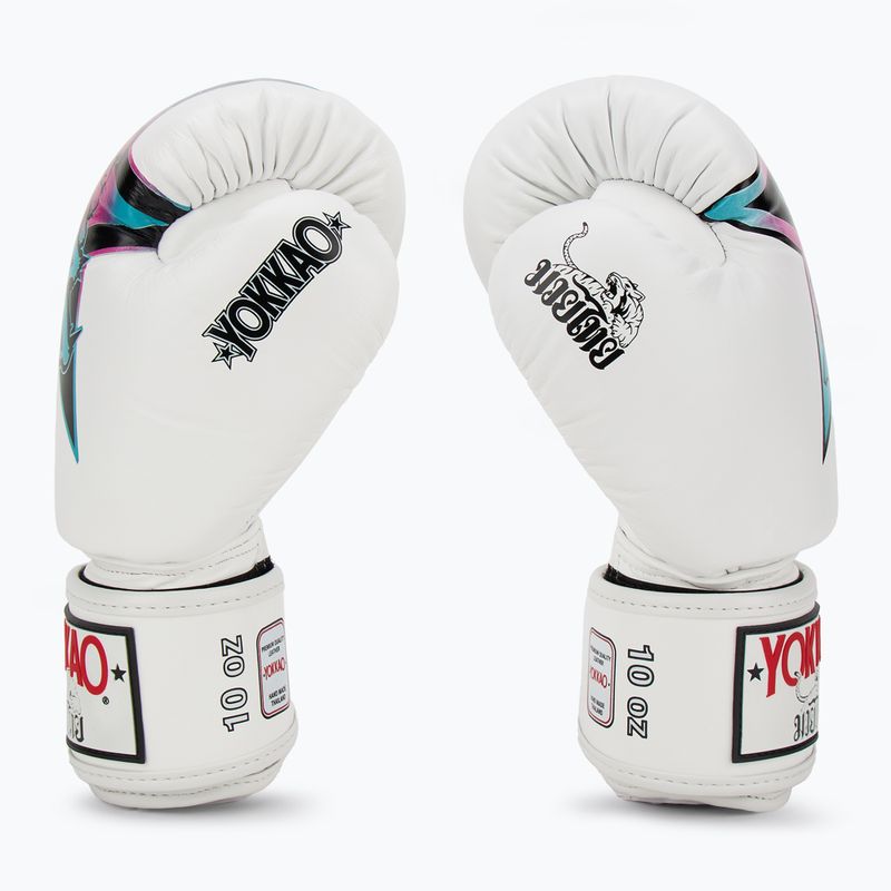Мъжки боксови ръкавици YOKKAO Fighter KO white 4