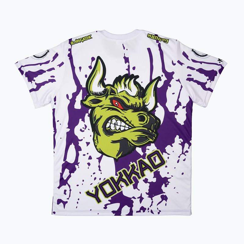 Мъжка тениска за тренировка YOKKAO Angry Bull Workout white 2