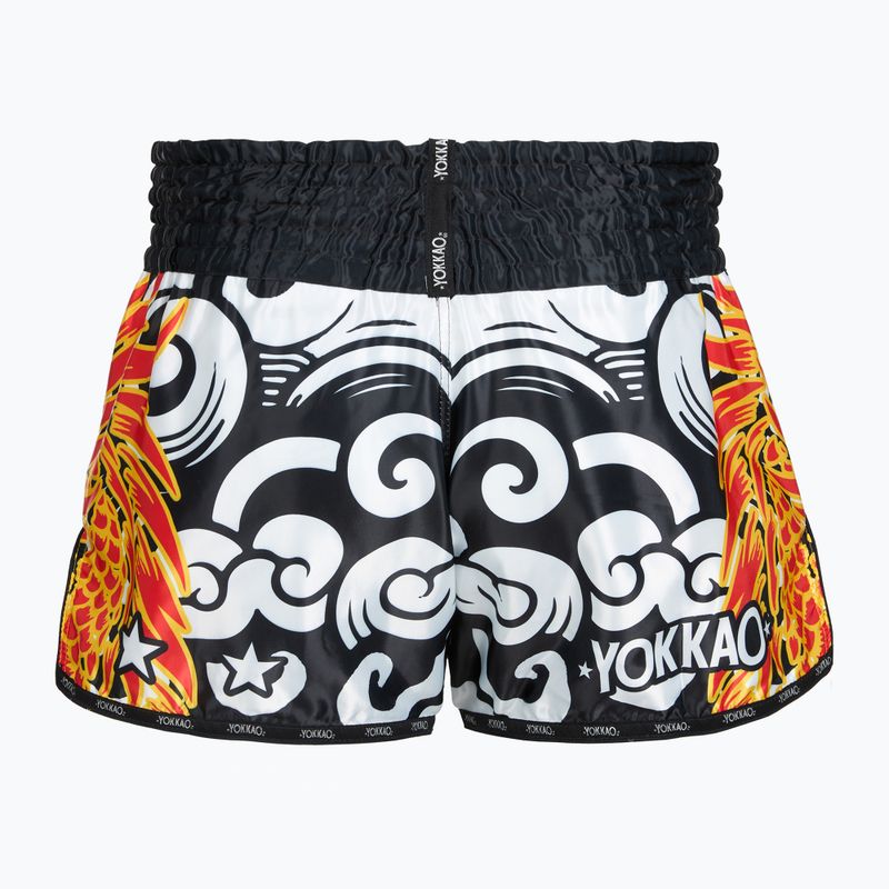 Мъжки шорти за тренировка YOKKAO Dragon Muay Thai black/white 2