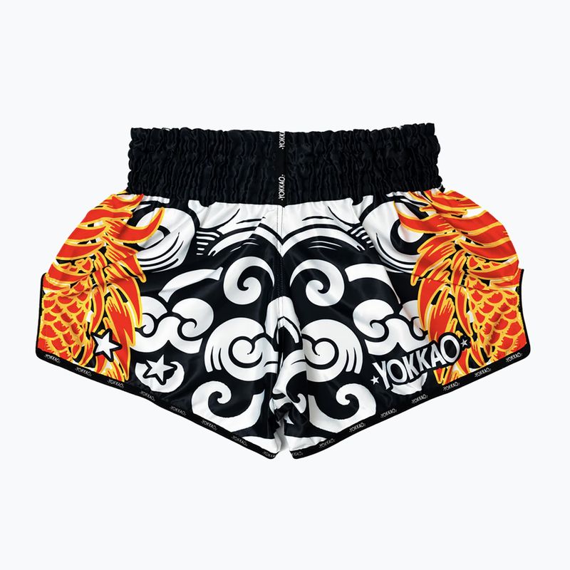 Мъжки шорти за тренировка YOKKAO Dragon Muay Thai black/white 6