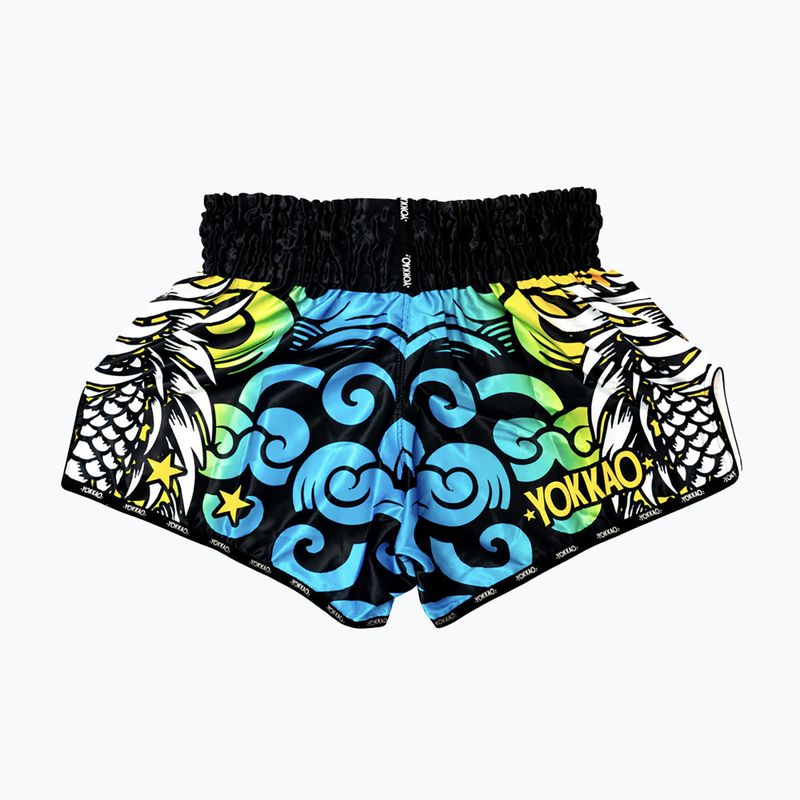 Мъжки шорти за тренировка YOKKAO Dragon Muay Thai pink/blue 6
