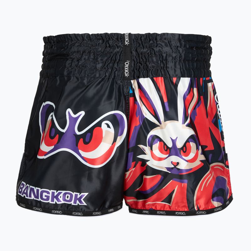 Мъжки шорти за тренировка YOKKAO Angry Rabbit Muay Thai black 2