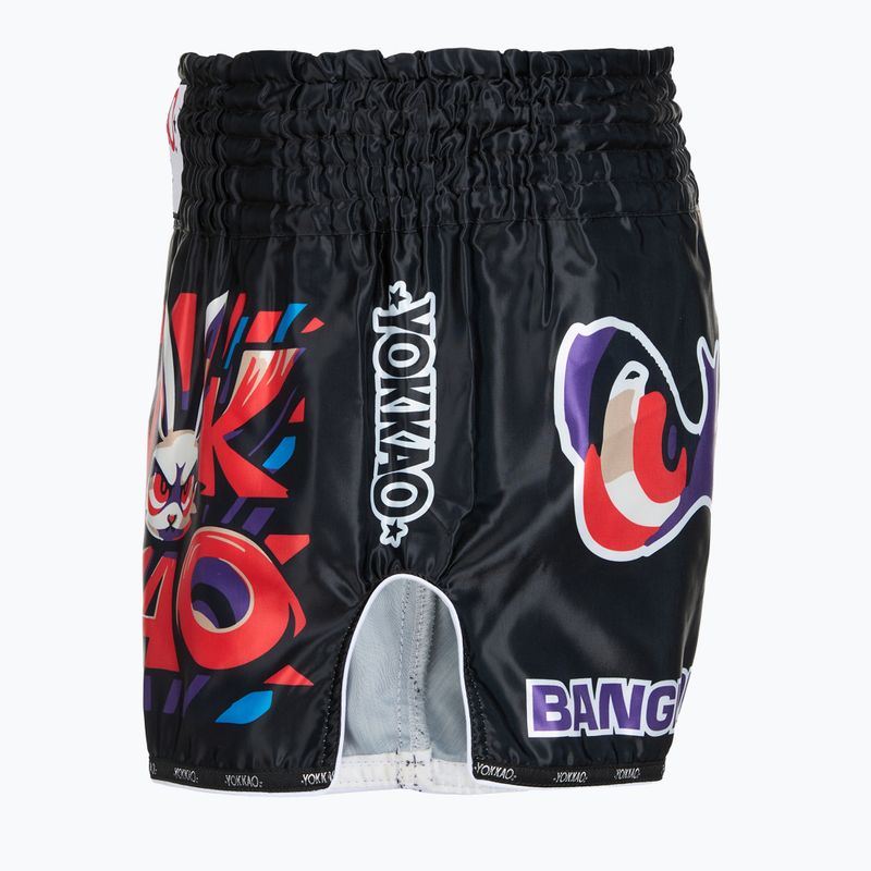Мъжки шорти за тренировка YOKKAO Angry Rabbit Muay Thai black 3