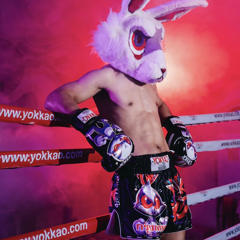Мъжки шорти за тренировка YOKKAO Angry Rabbit Muay Thai black 7
