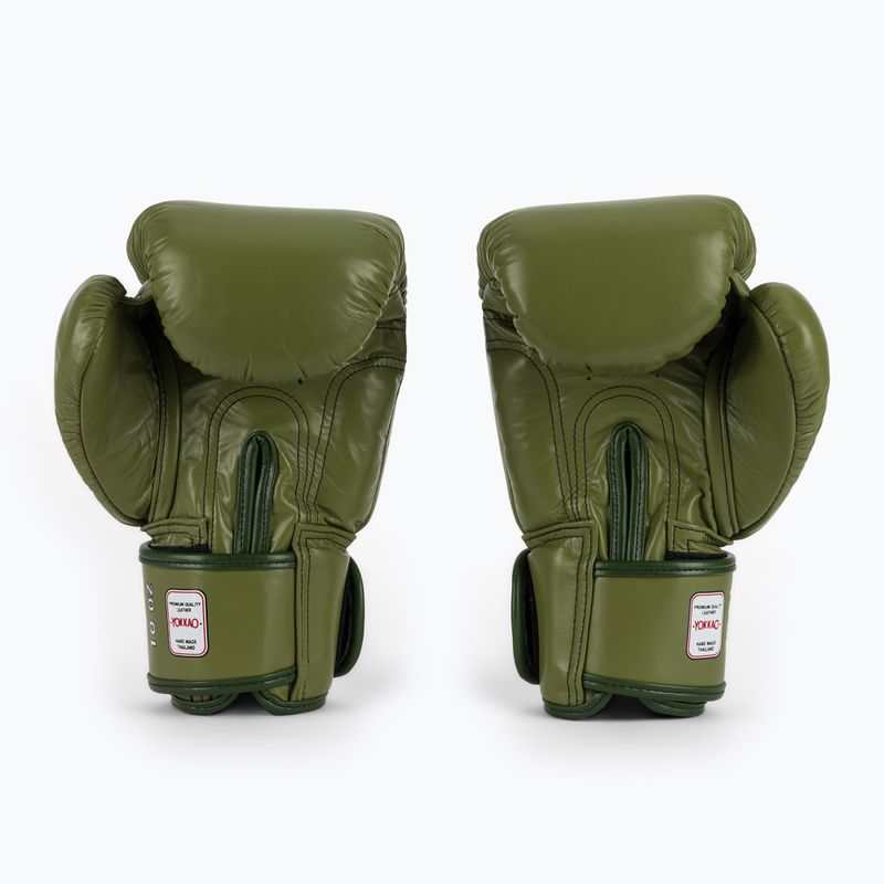 Боксьорски ръкавици YOKKAO Late Show Boxing olive 3