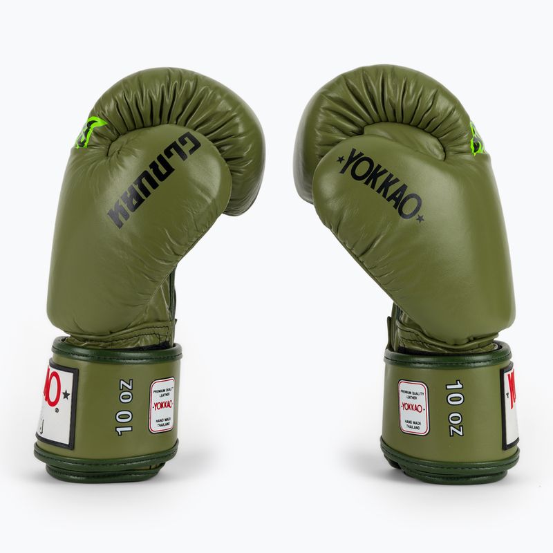 Боксьорски ръкавици YOKKAO Late Show Boxing olive 4
