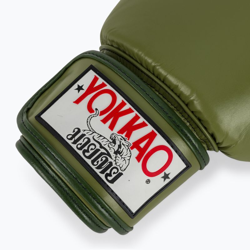 Боксьорски ръкавици YOKKAO Late Show Boxing olive 6
