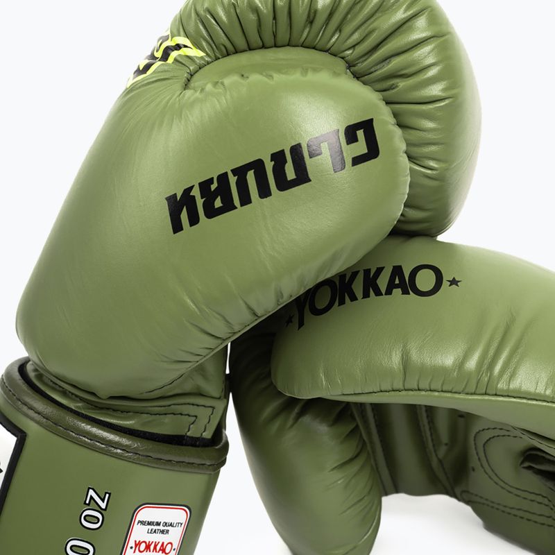 Боксьорски ръкавици YOKKAO Late Show Boxing olive 3