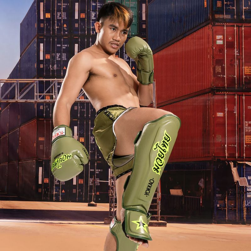 Протектори за пищял и стъпало YOKKAO Late Show olive 10