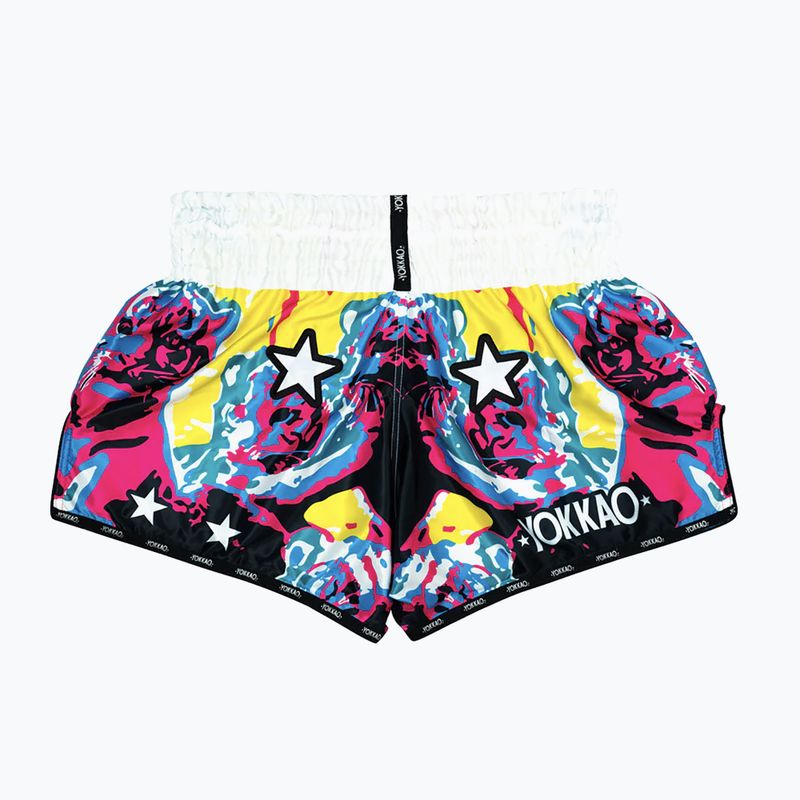 Мъжки шорти за тренировка YOKKAO Tiger Family Muay Thai white 2