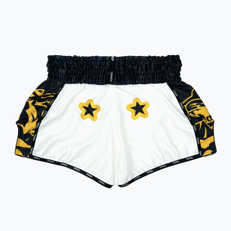 Мъжки тренировъчни шорти YOKKAO Original Muay Thai white 2