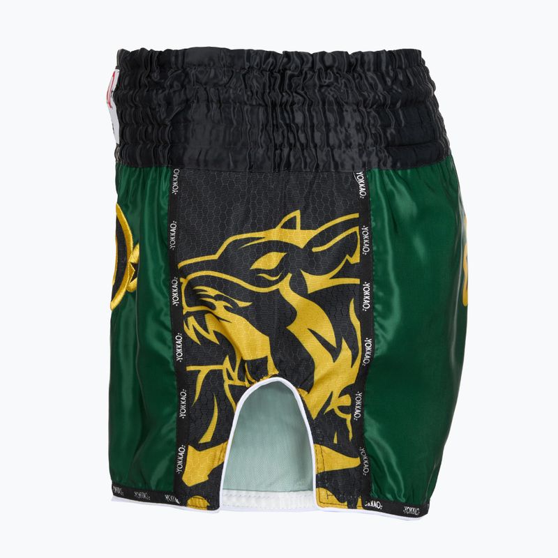 Мъжки тренировъчни шорти YOKKAO Original Muay Thai green 3