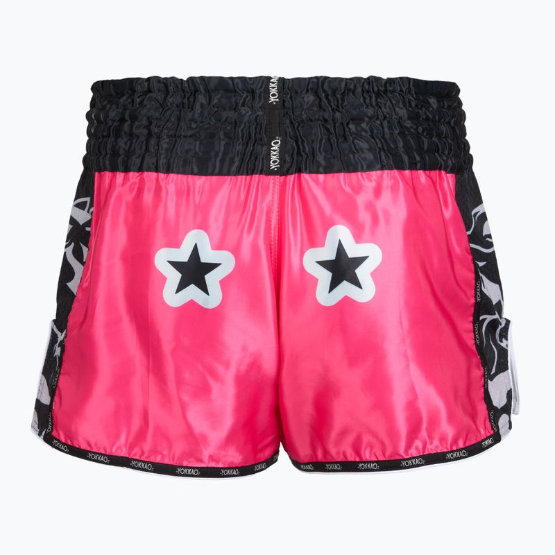 Мъжки тренировъчни шорти YOKKAO Original Muay Thai magenta 2