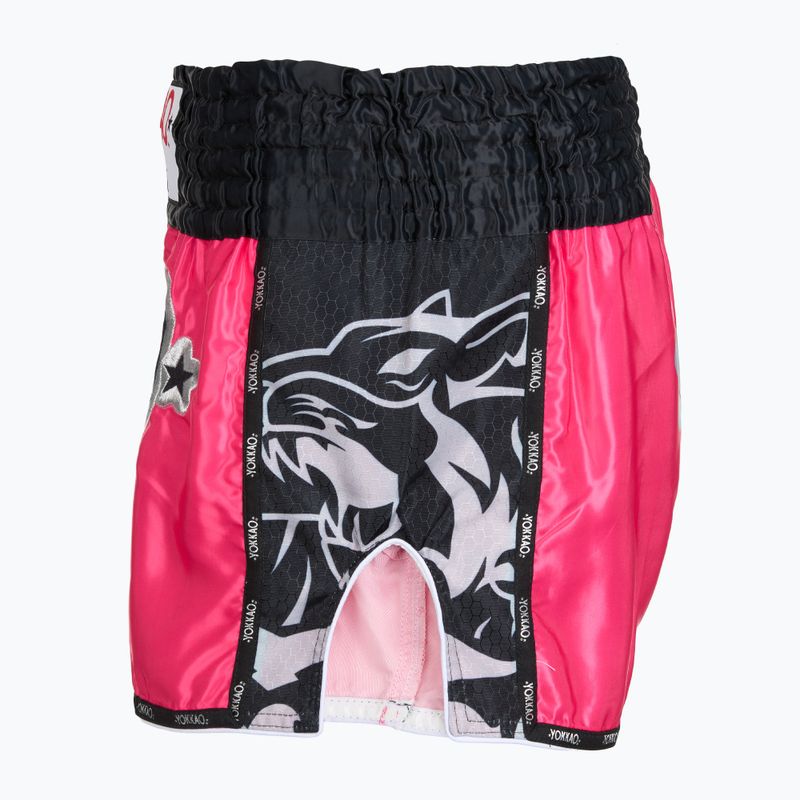 Мъжки тренировъчни шорти YOKKAO Original Muay Thai magenta 3