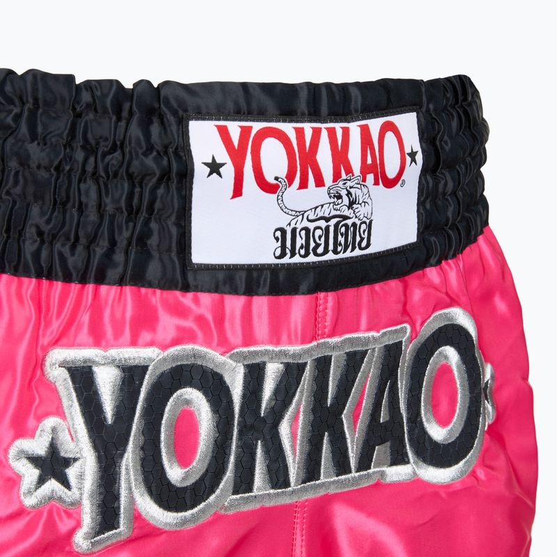 Мъжки тренировъчни шорти YOKKAO Original Muay Thai magenta 4