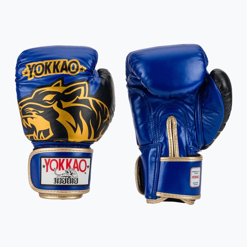 Боксьорски ръкавици YOKKAO Original Boxing Gloves electric blue