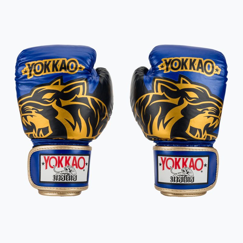 Боксьорски ръкавици YOKKAO Original Boxing Gloves electric blue 2