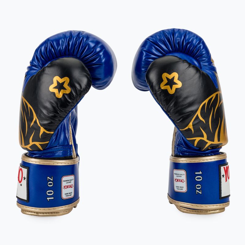 Боксьорски ръкавици YOKKAO Original Boxing Gloves electric blue 4