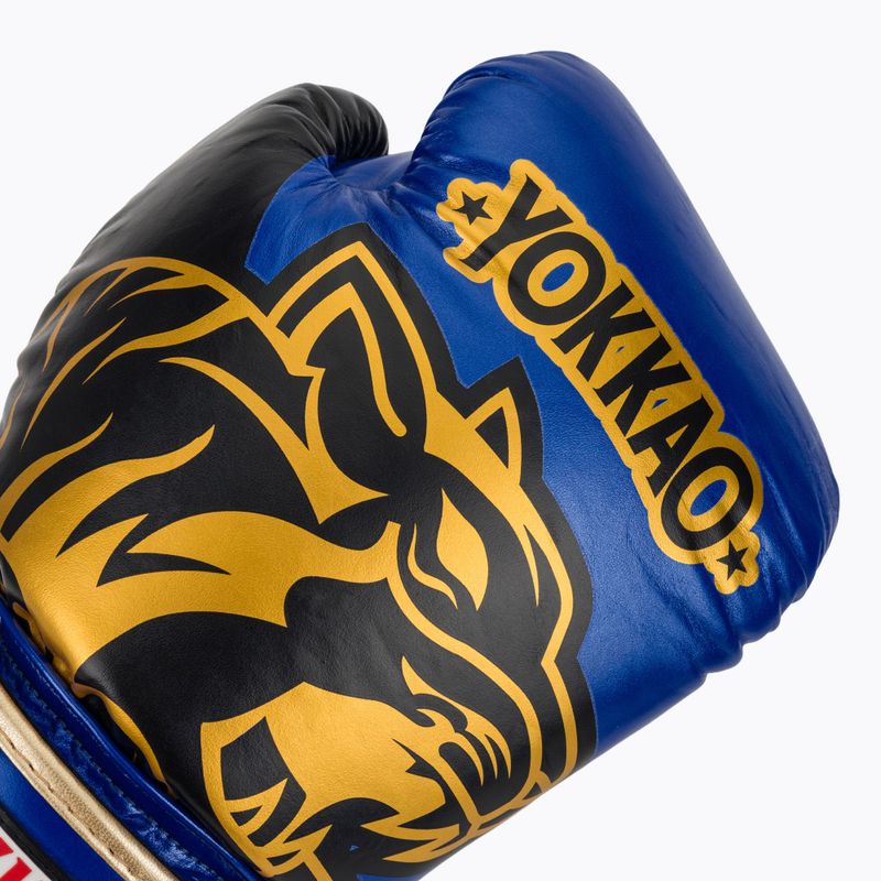 Боксьорски ръкавици YOKKAO Original Boxing Gloves electric blue 5