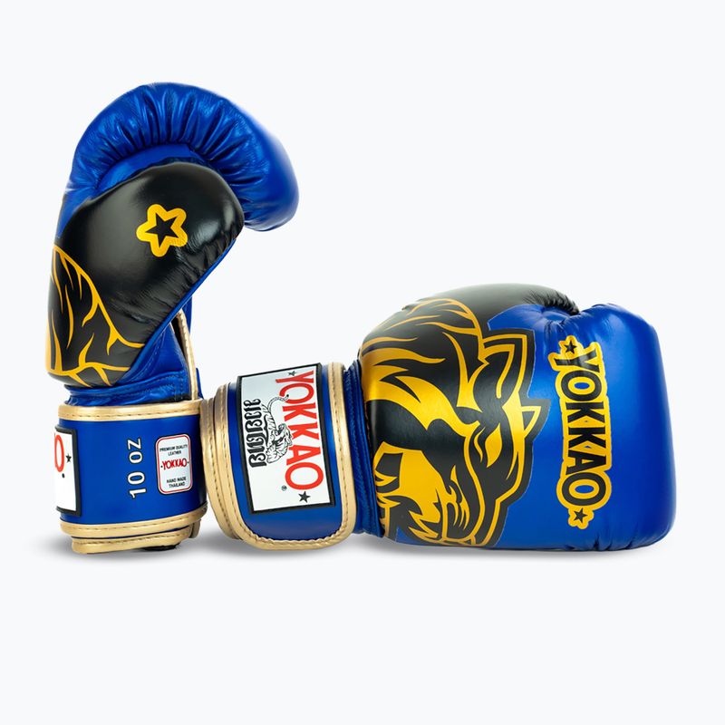 Боксови ръкавици YOKKAO Original Boxing Gloves electric blue 3