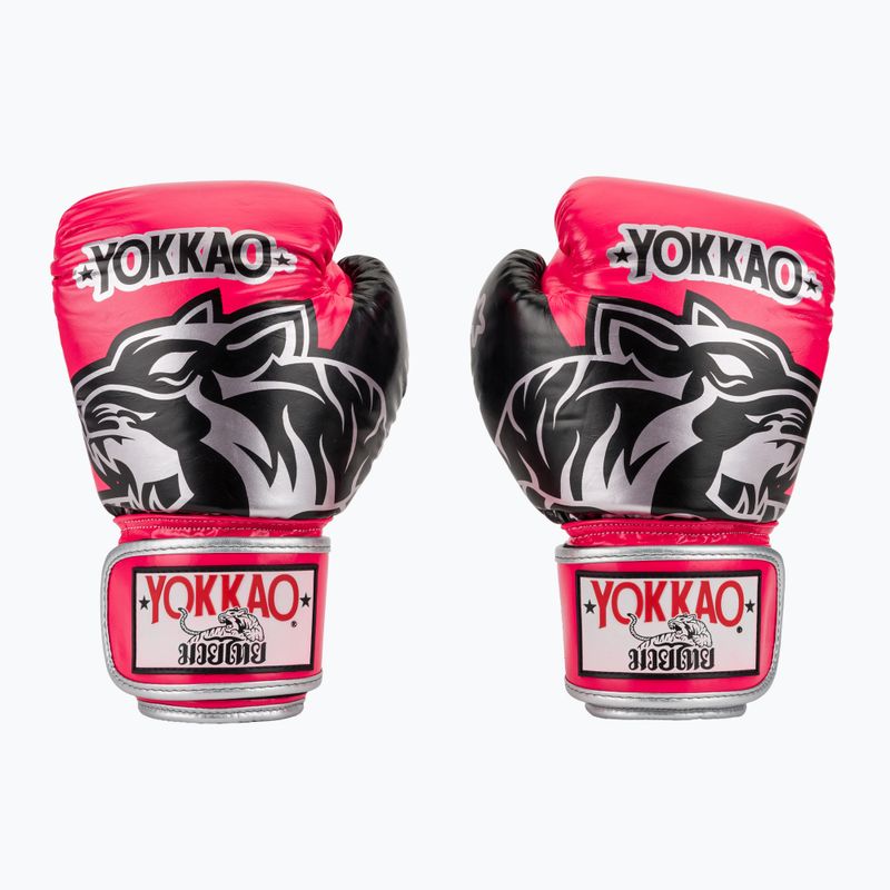 Боксьорски ръкавици YOKKAO Original Boxing Gloves fuchsia 2