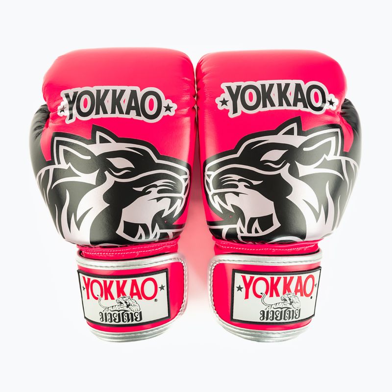 Боксьорски ръкавици YOKKAO Original Boxing Gloves fuchsia