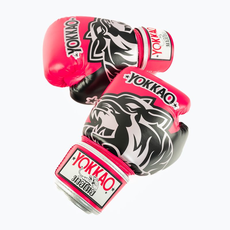Боксьорски ръкавици YOKKAO Original Boxing Gloves fuchsia 4