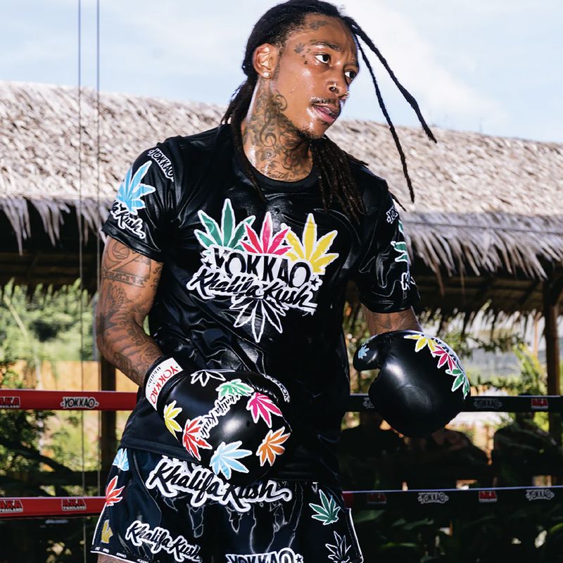 Мъжка тениска за тренировки YOKKAO Khalifa Kush Workout black 4