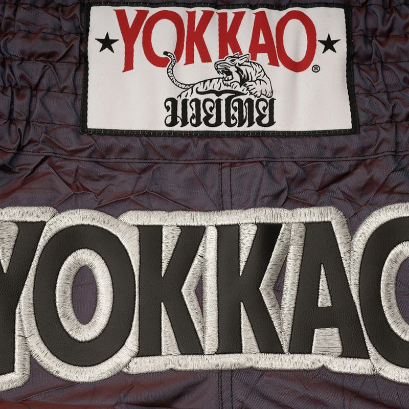 Мъжки шорти за тренировка YOKKAO Lunar Muay Thai iridescent blue grey 7