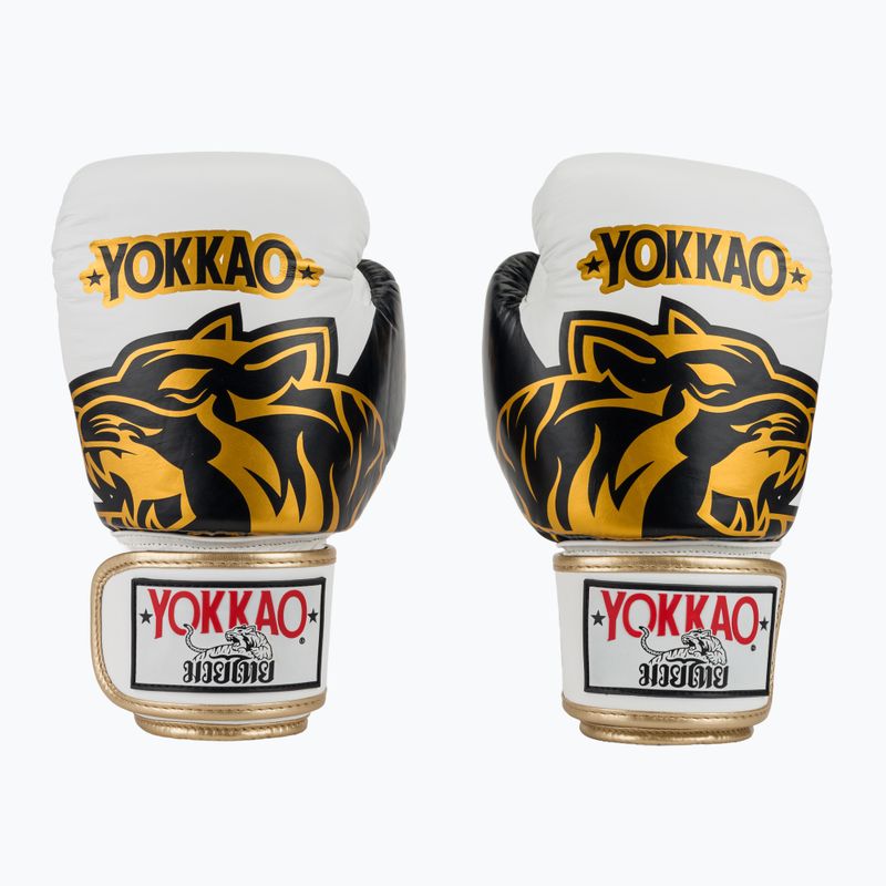 Боксьорски ръкавици YOKKAO Original Boxing Gloves absolute white 2