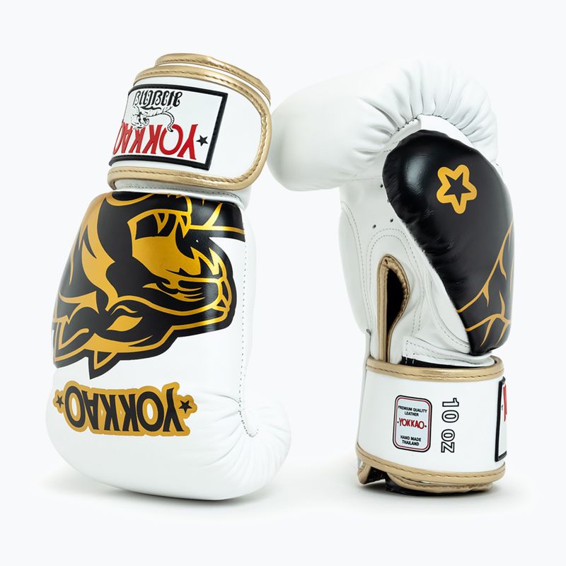 Боксови ръкавици YOKKAO Original Boxing Gloves absolute white 2