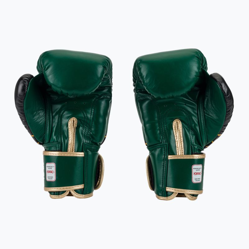 Боксьорски ръкавици YOKKAO Original Boxing Gloves forest green 3