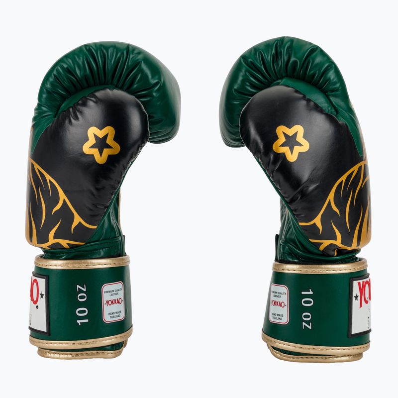 Боксьорски ръкавици YOKKAO Original Boxing Gloves forest green 4