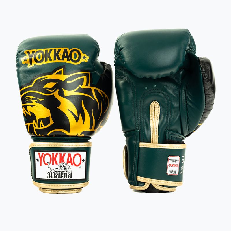 Боксьорски ръкавици YOKKAO Original Boxing Gloves forest green