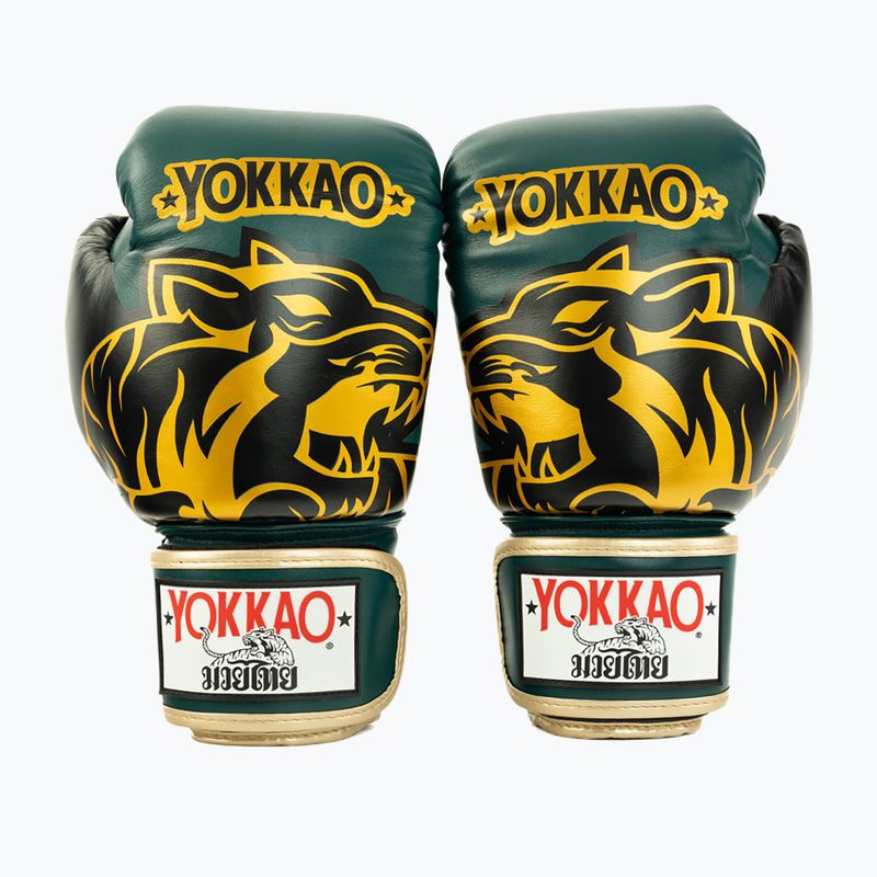 Боксьорски ръкавици YOKKAO Original Boxing Gloves forest green 2