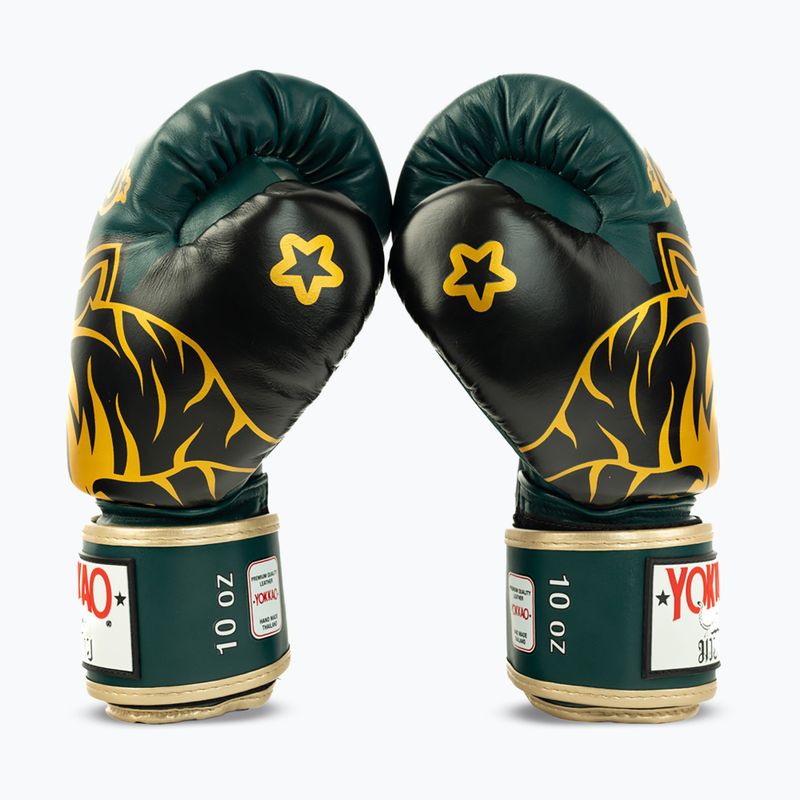 Боксови ръкавици YOKKAO Original Boxing Gloves forest green 4