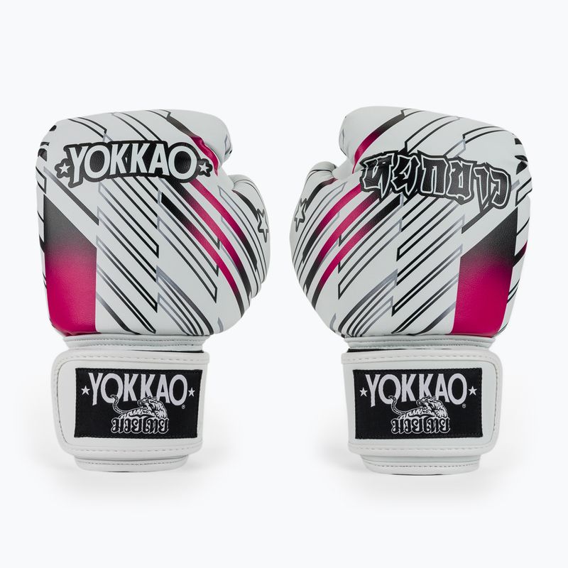 Боксьорски ръкавици YOKKAO Power Boxing white 2