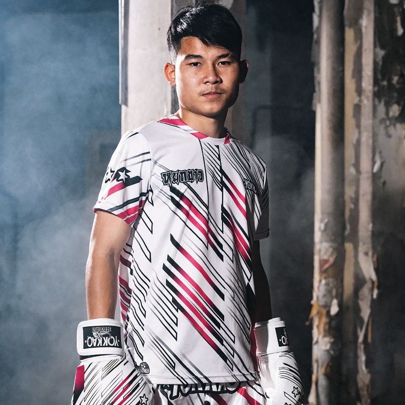 Мъжка тренировъчна тениска YOKKAO Power Workout white 3