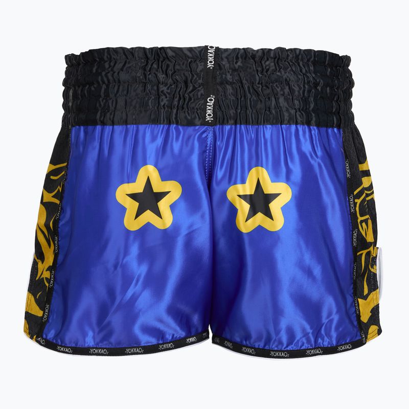 Мъжки тренировъчни шорти YOKKAO Original Muay Thai electric blue 2