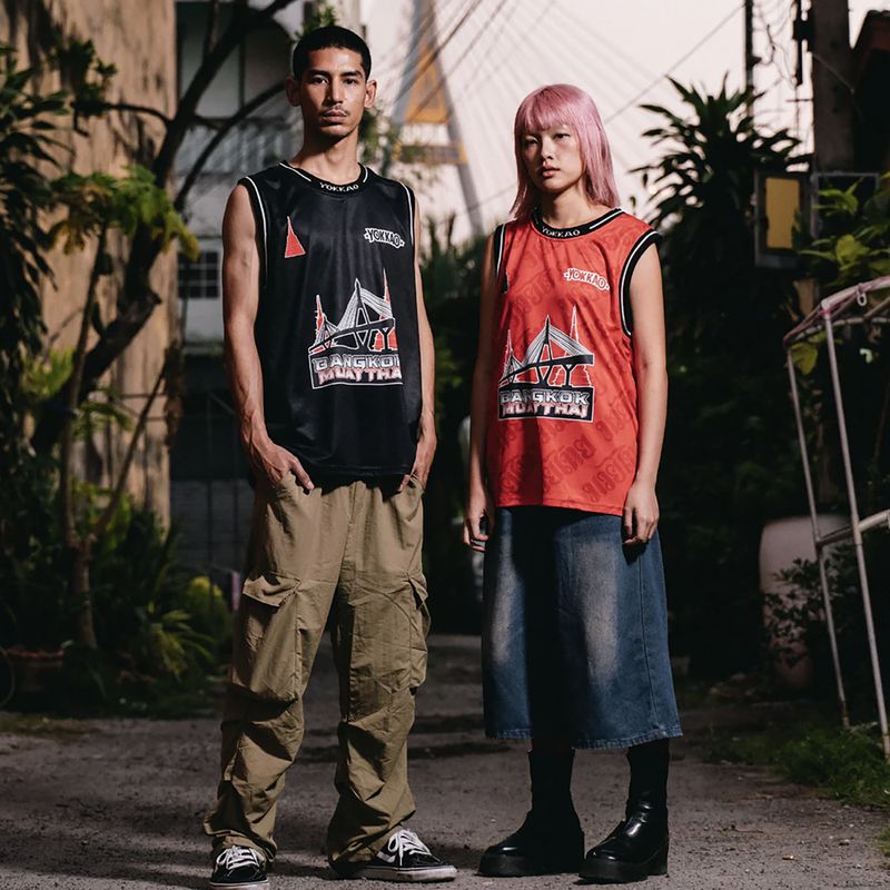 Мъжка тениска за тренировка YOKKAO Basket Bridge Tank Top black 3