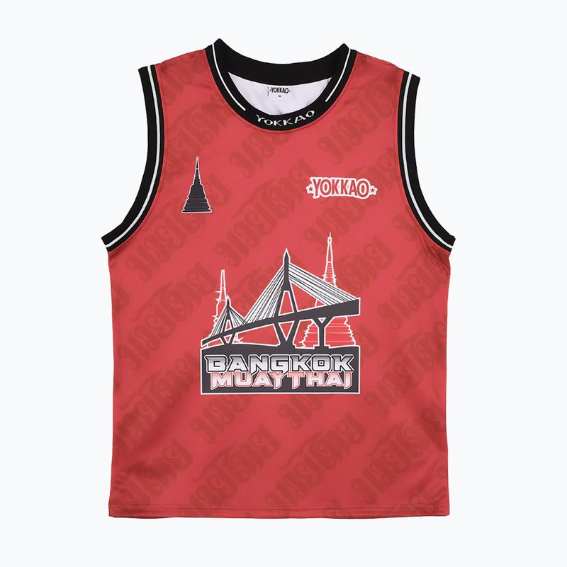Мъжка тениска за тренировка YOKKAO Basket Bridge Tank Top red