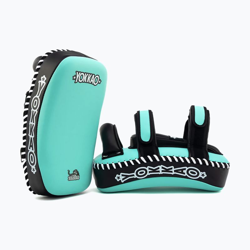 Тренировъчни щитове YOKKAO Freestyle Kicking Pads 2 бр. tiffany/black 4