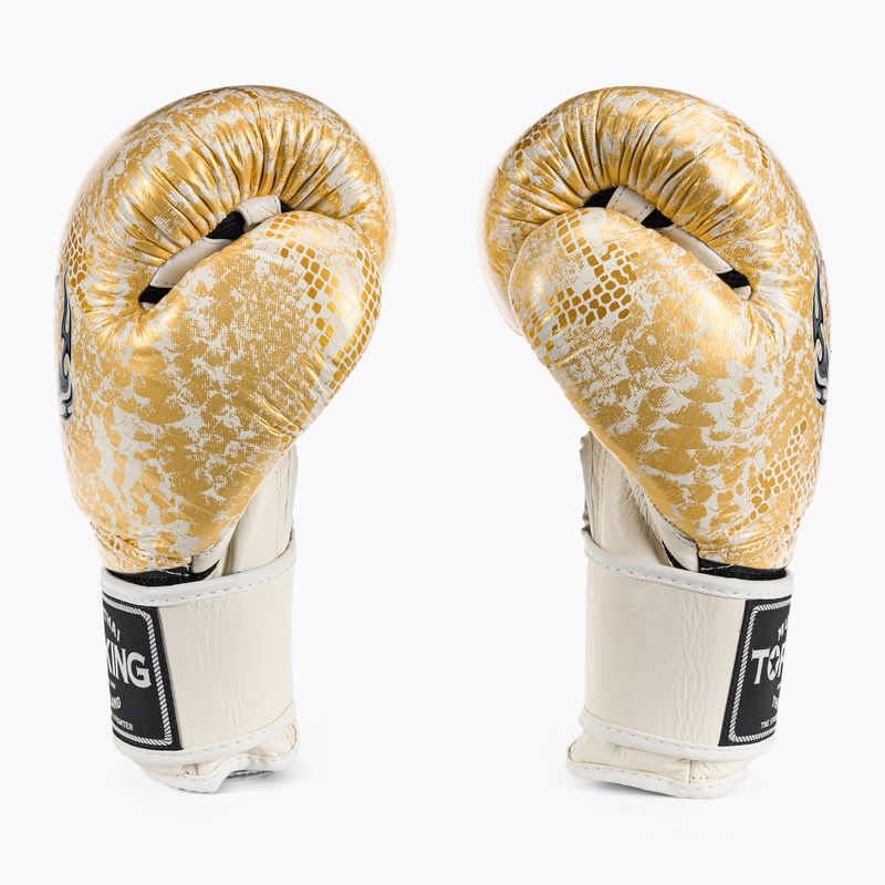 Top King Muay Thai Super Star Air боксови ръкавици бели TKBGSS 3