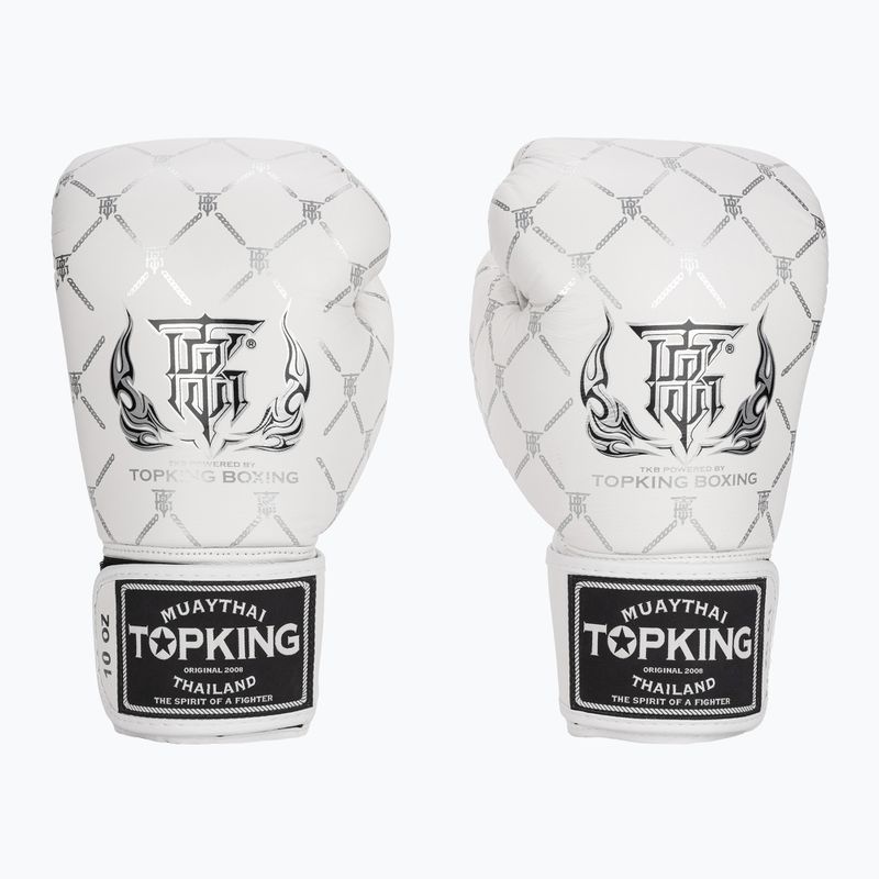 Боксови ръкавици Top King Boxing Chain white/silver