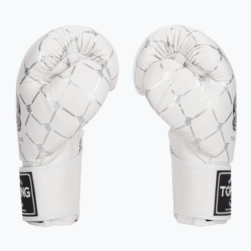 Боксови ръкавици Top King Boxing Chain white/silver 4